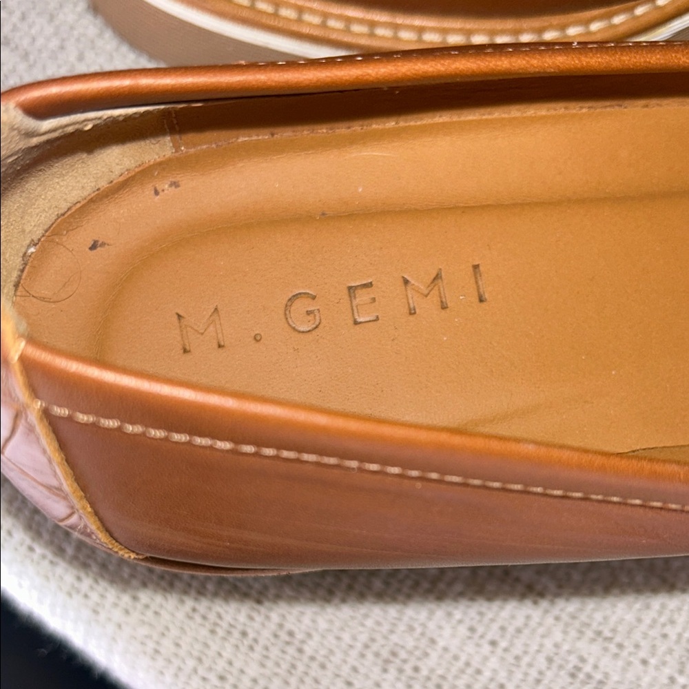 M. Gemi The Elsa Croco Printed Loafers  size 39 - Picture 2 of 5